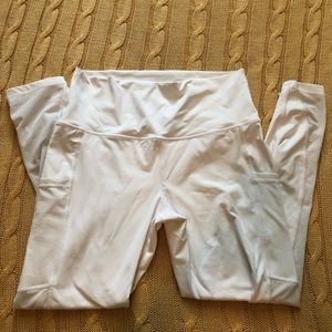 Aerie White Mesh Leggings